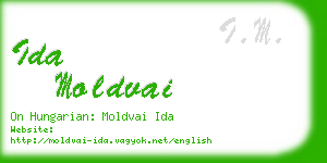 ida moldvai business card